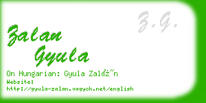 zalan gyula business card